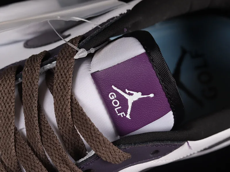 All categories Air Jordan Jordan series basketball shoes Air Jordan 1 Low Z version Air Jordan 1 Low Golf "Purple Smoke" AJ1 Joe 1 new golf version smoke white and purple DZ9787-155